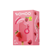 NOMOO Stieleis Himbeere Erdbeere im Multipack