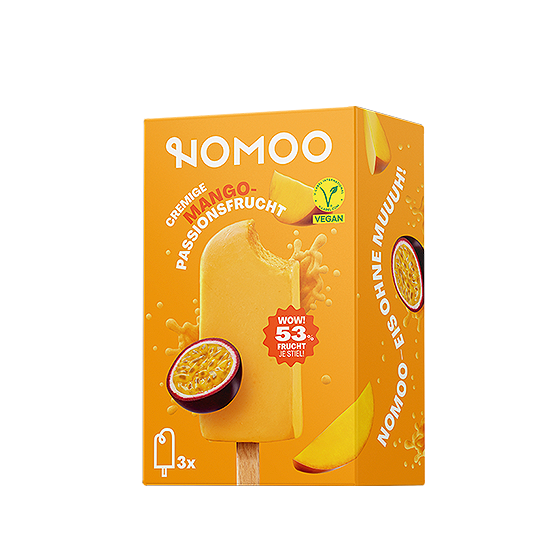 NOMOO Stieleis Mango Passionsfrucht im Multipack